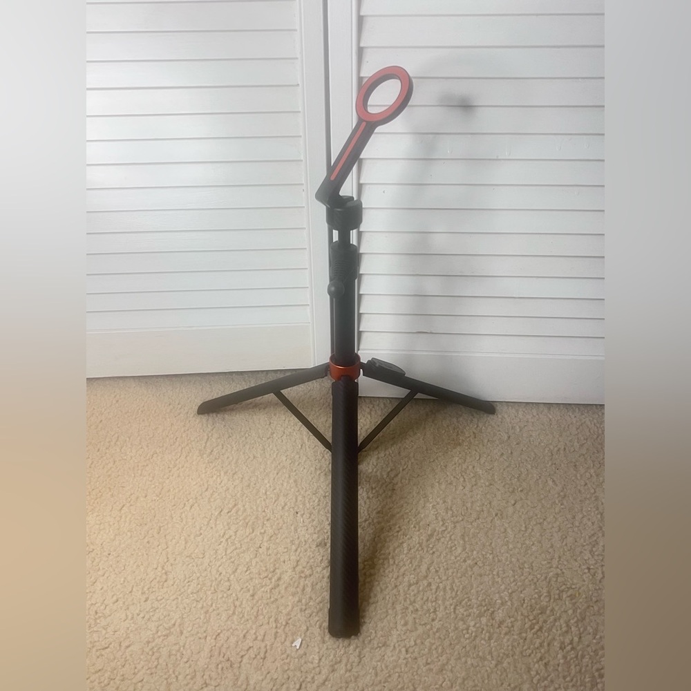 Black and Red smartphone Tripod Stand
